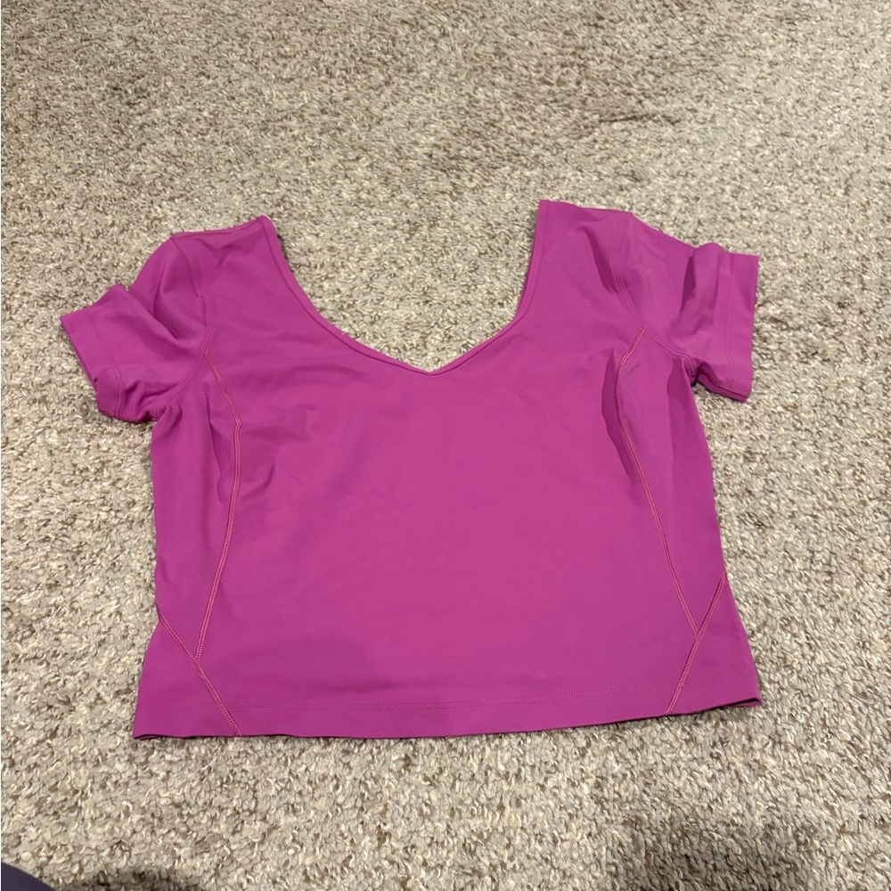 Lululemon Athletica Pink Fitted Top